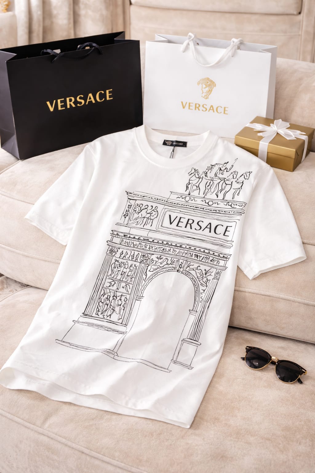 Heritage Arch Graphic Tee – Luxury Street Edition