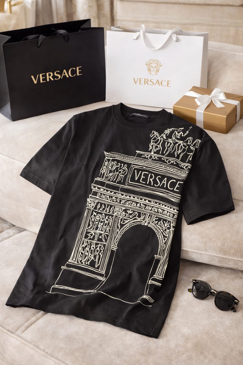 Heritage Arch Graphic Tee – Luxury Street Edition