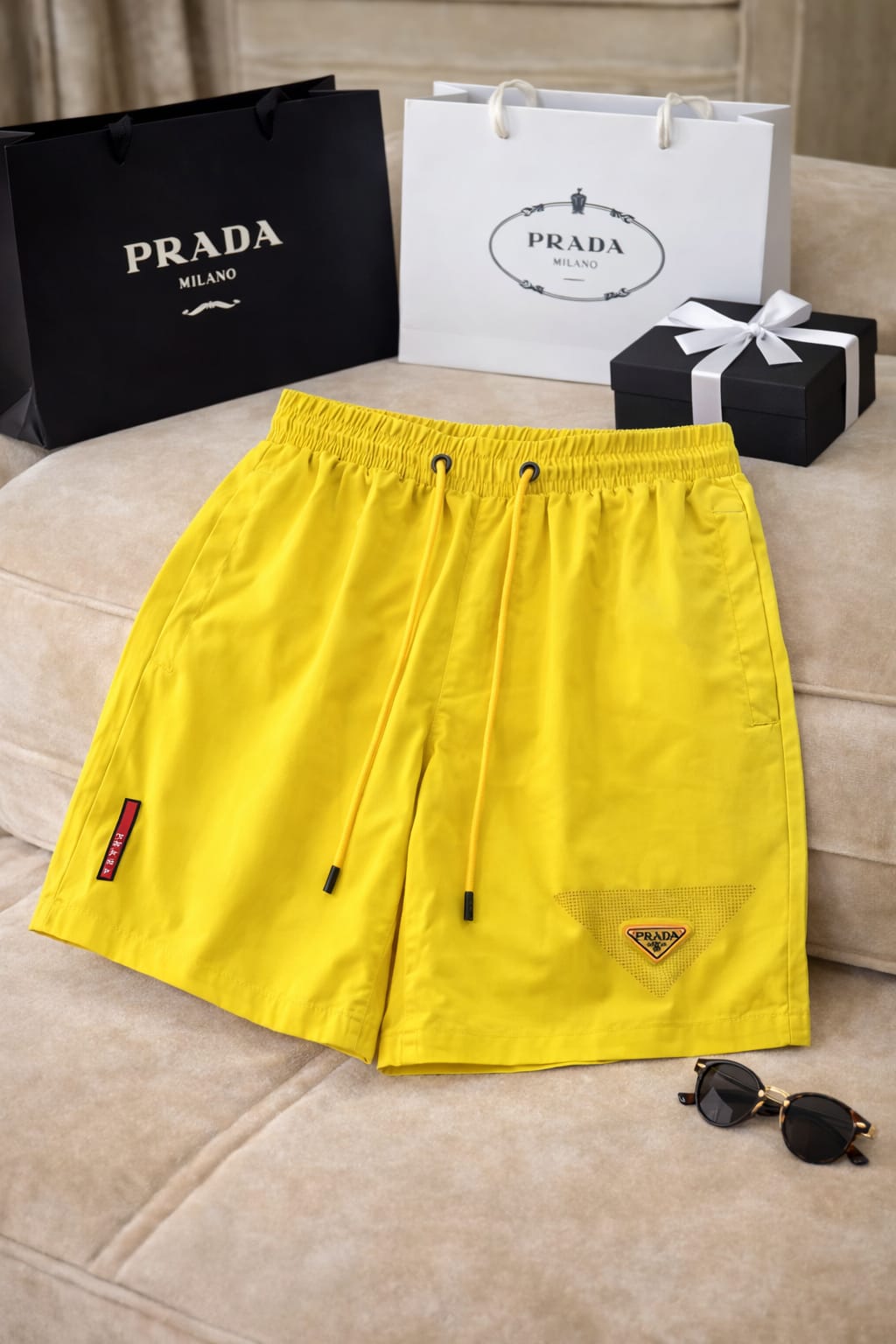 Luxury Street Shorts – Triangle Badge Edition