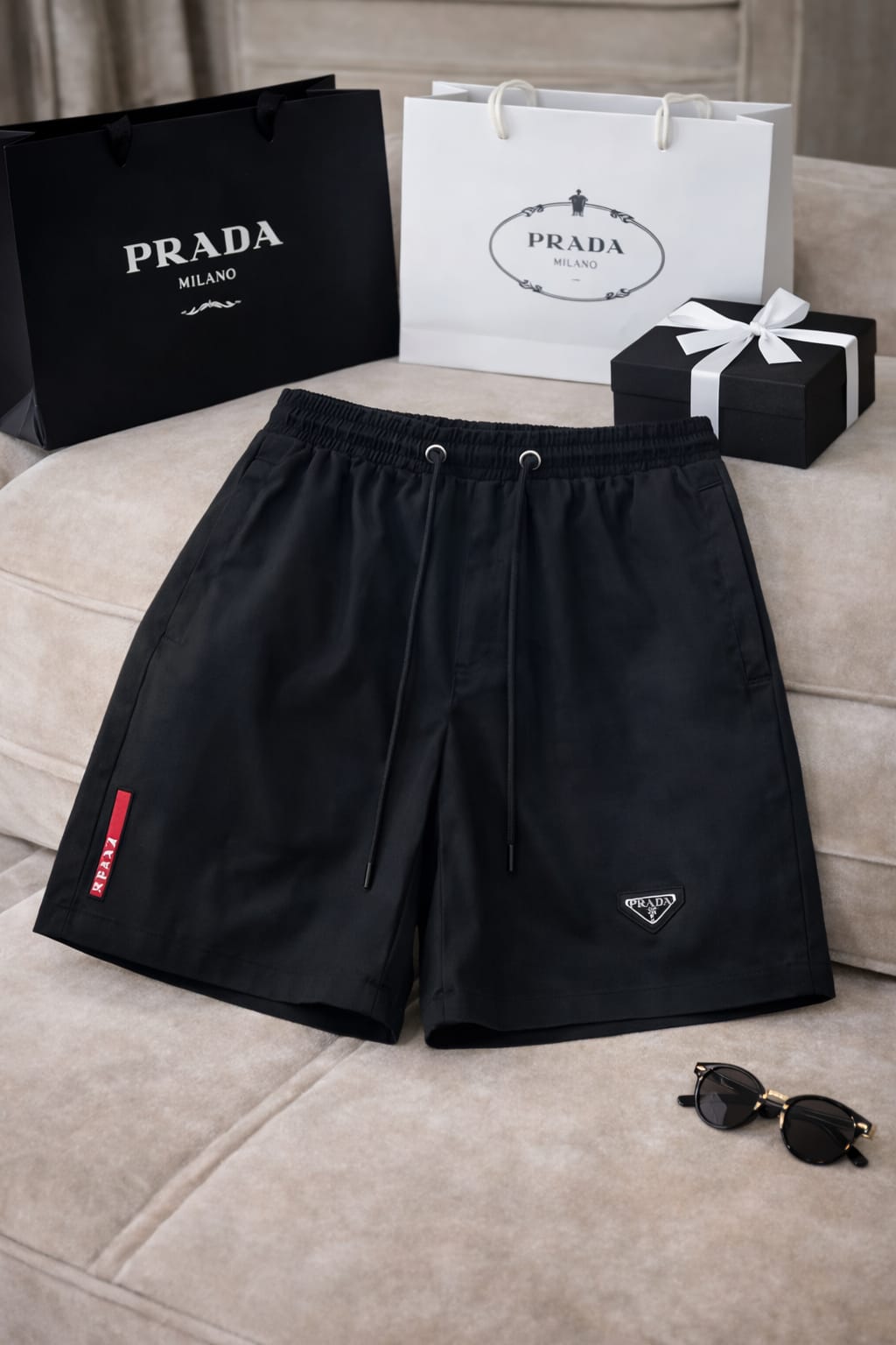 Luxury Street Shorts – Triangle Badge Edition