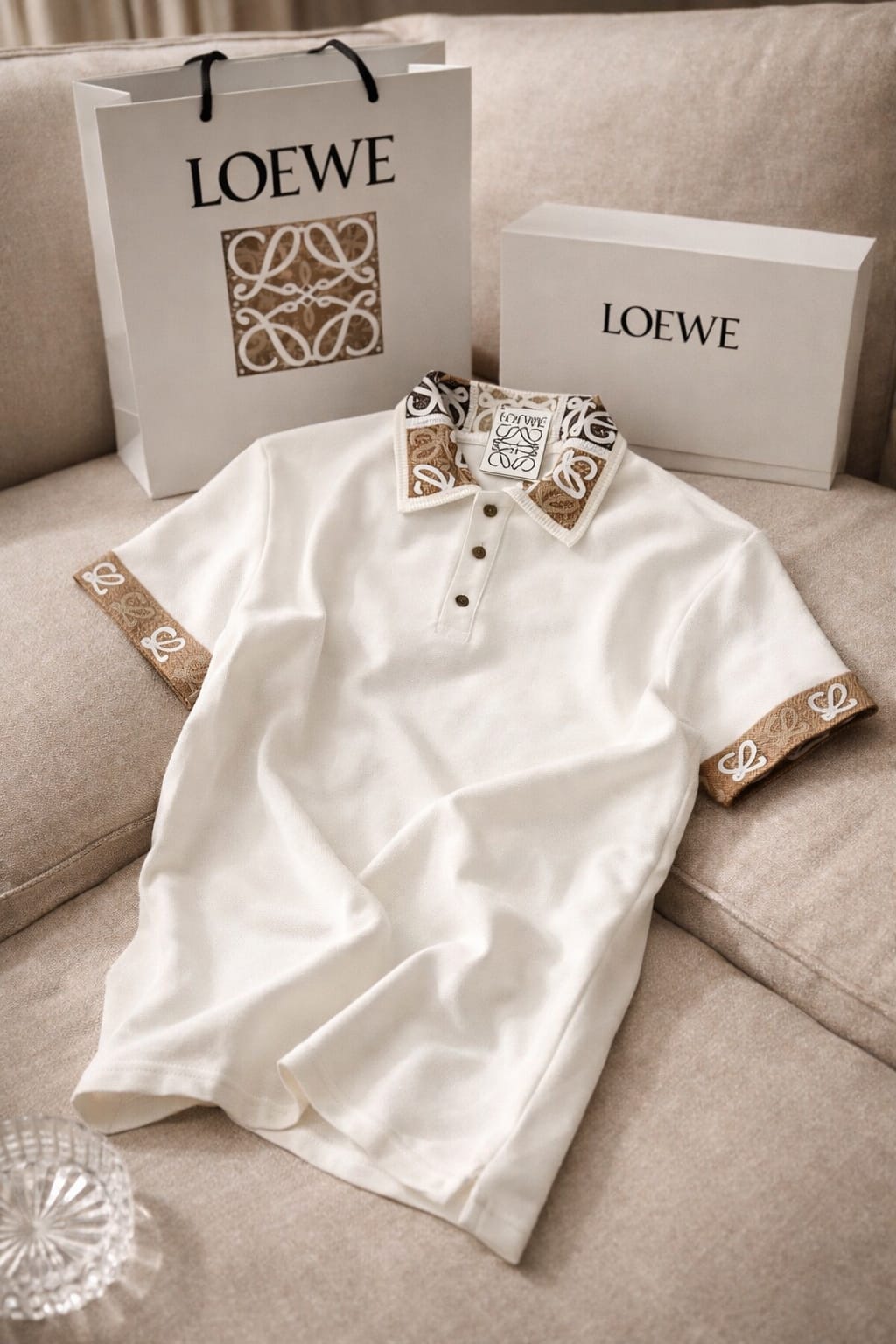 Signature Crochet Collar Luxury Polo