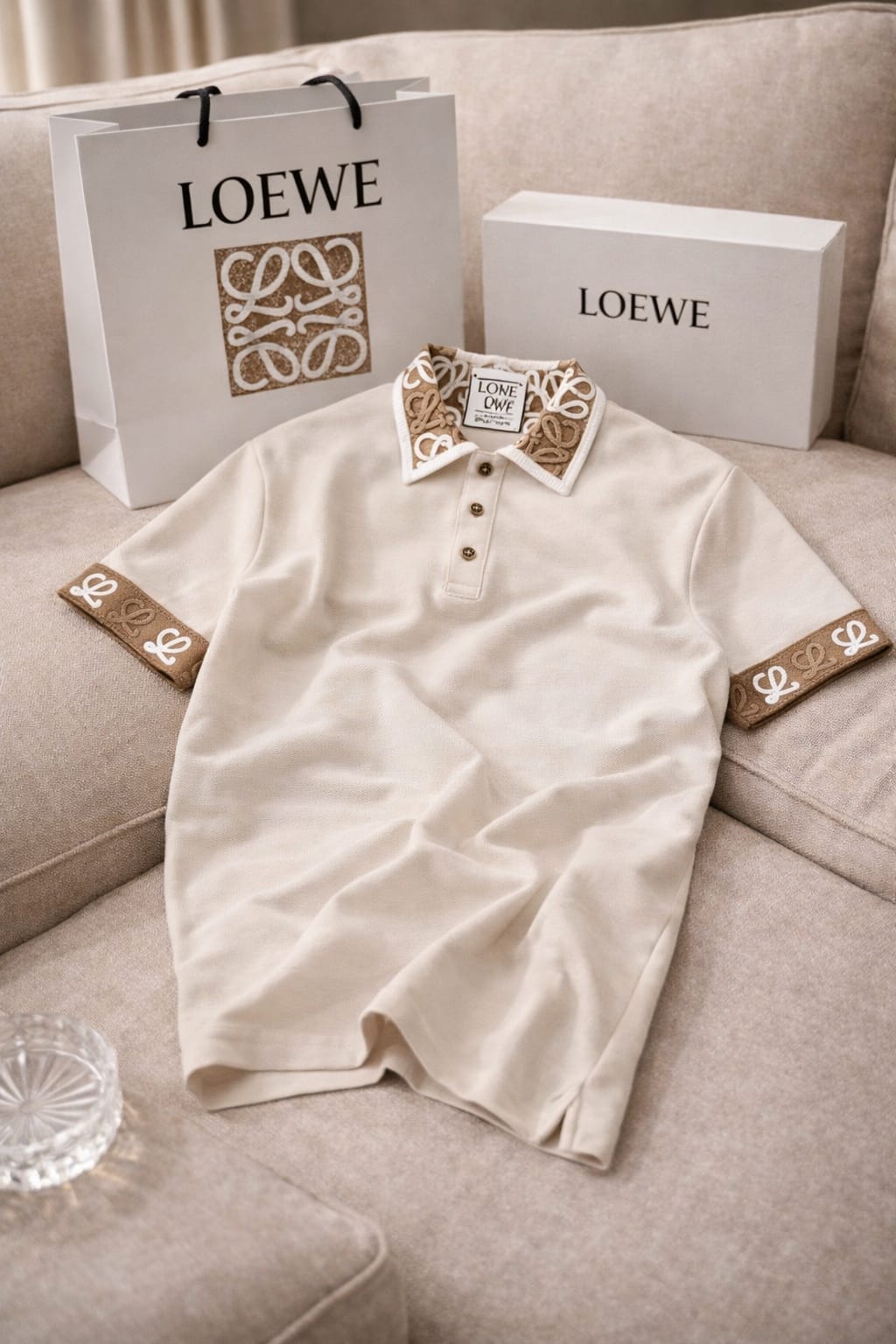 Signature Crochet Collar Luxury Polo
