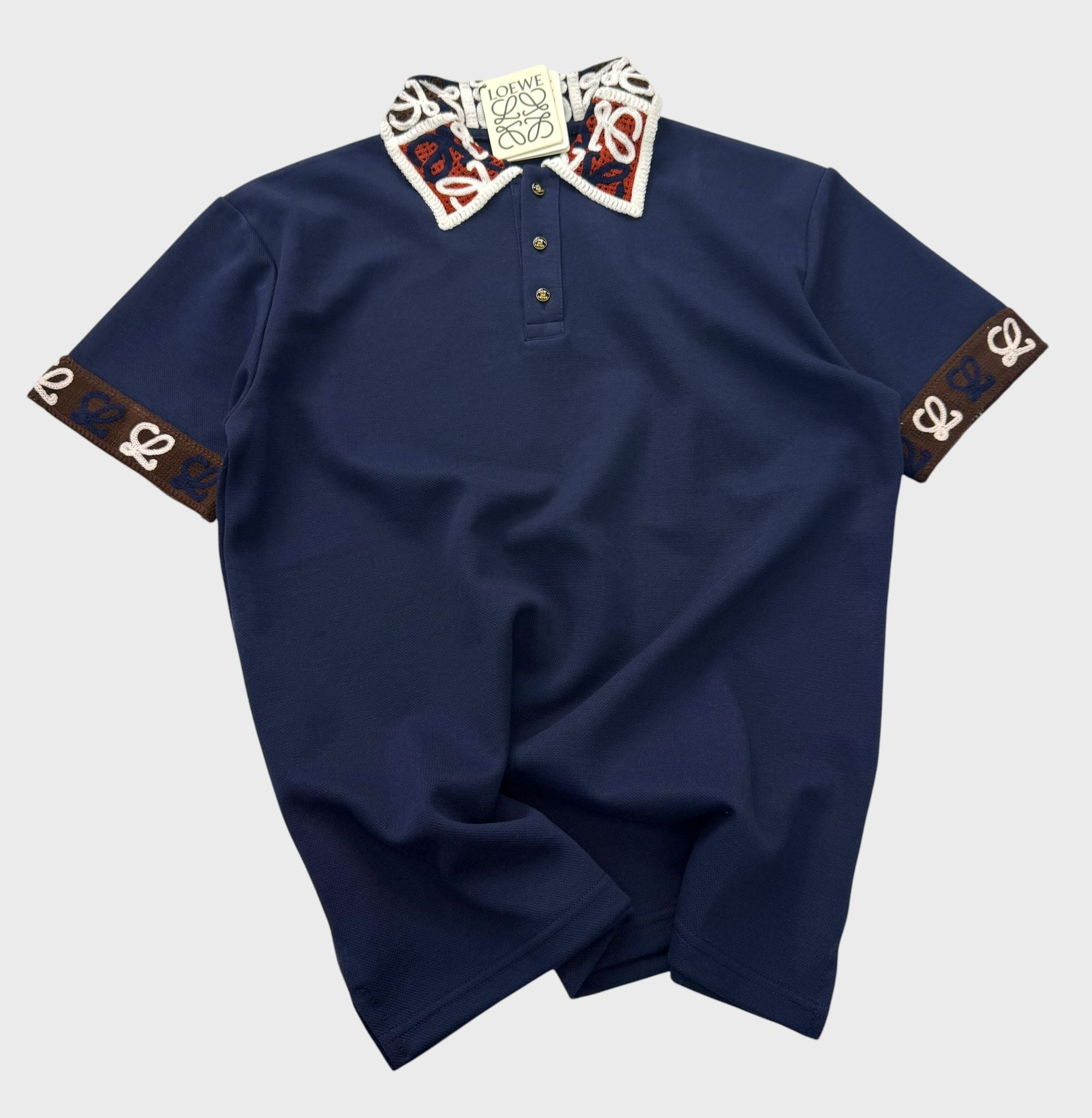 Signature Crochet Collar Luxury Polo