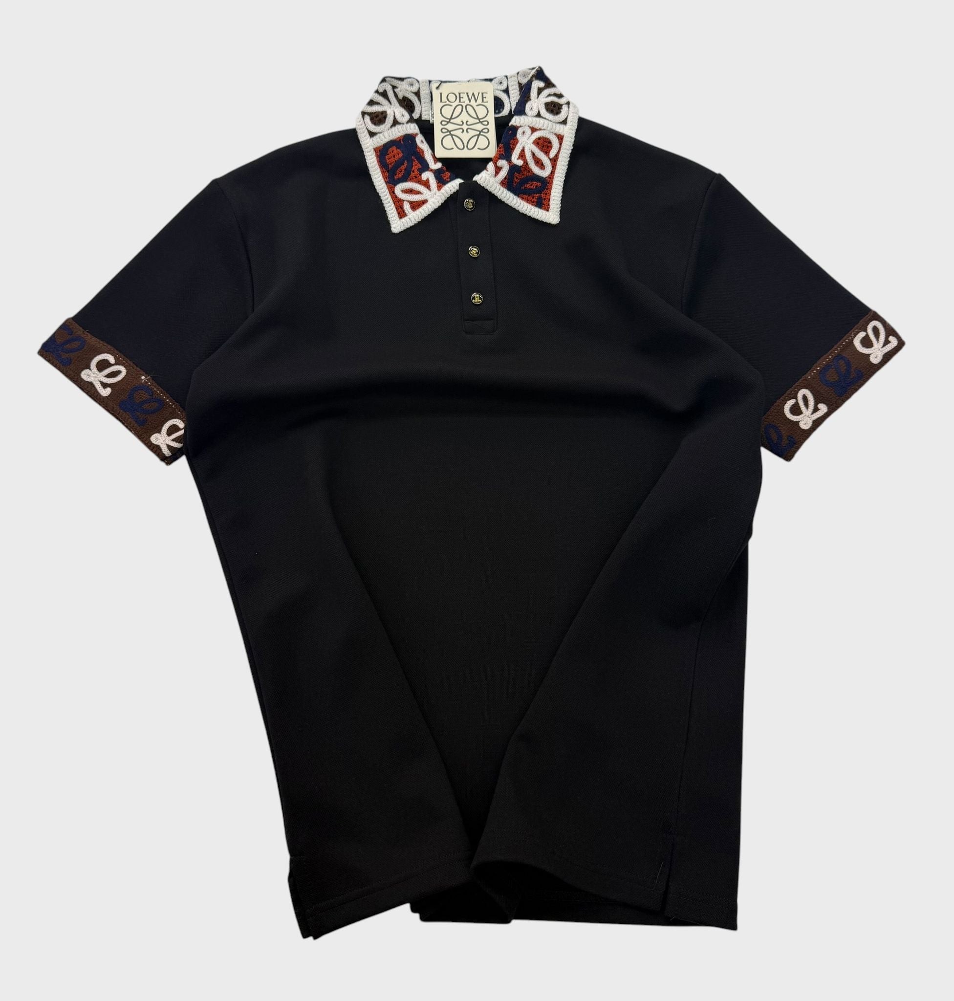 Signature Crochet Collar Luxury Polo