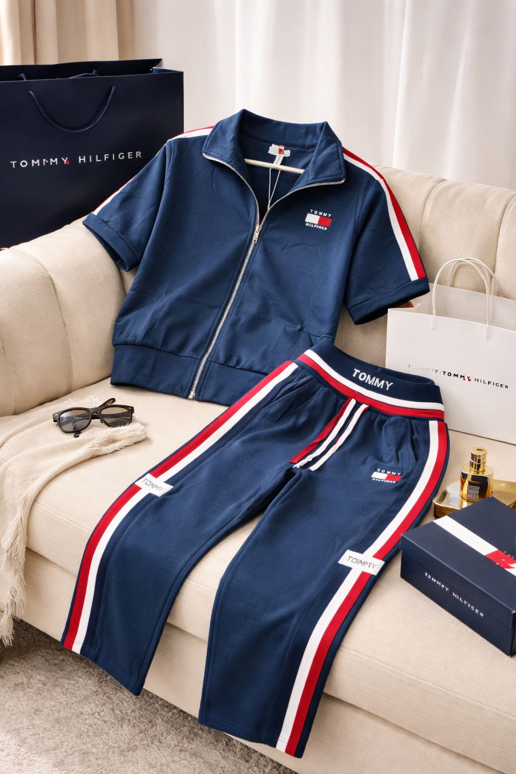 Signature Stripe Luxe Cord Set