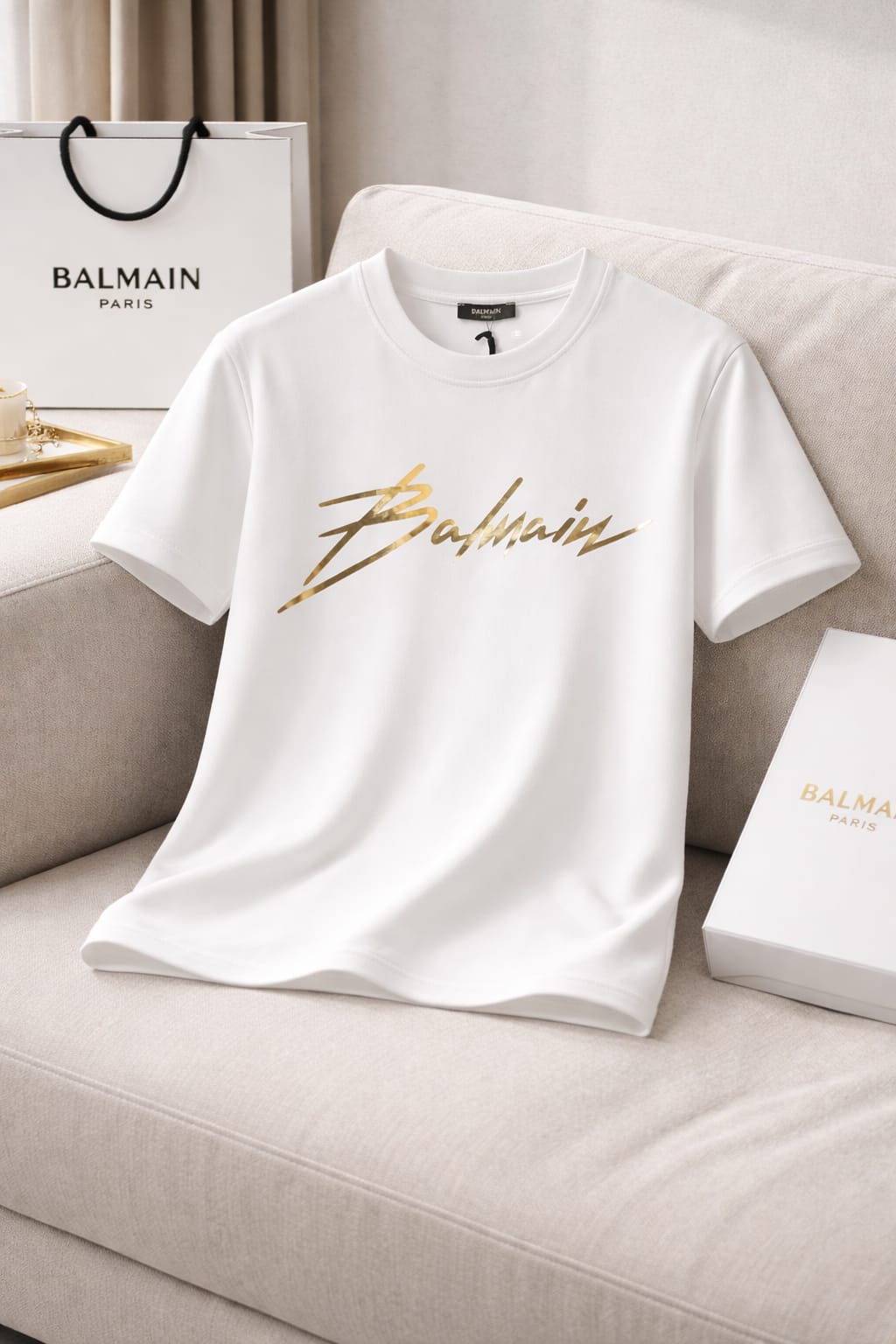 Signature Gold Script Premium T-Shirt