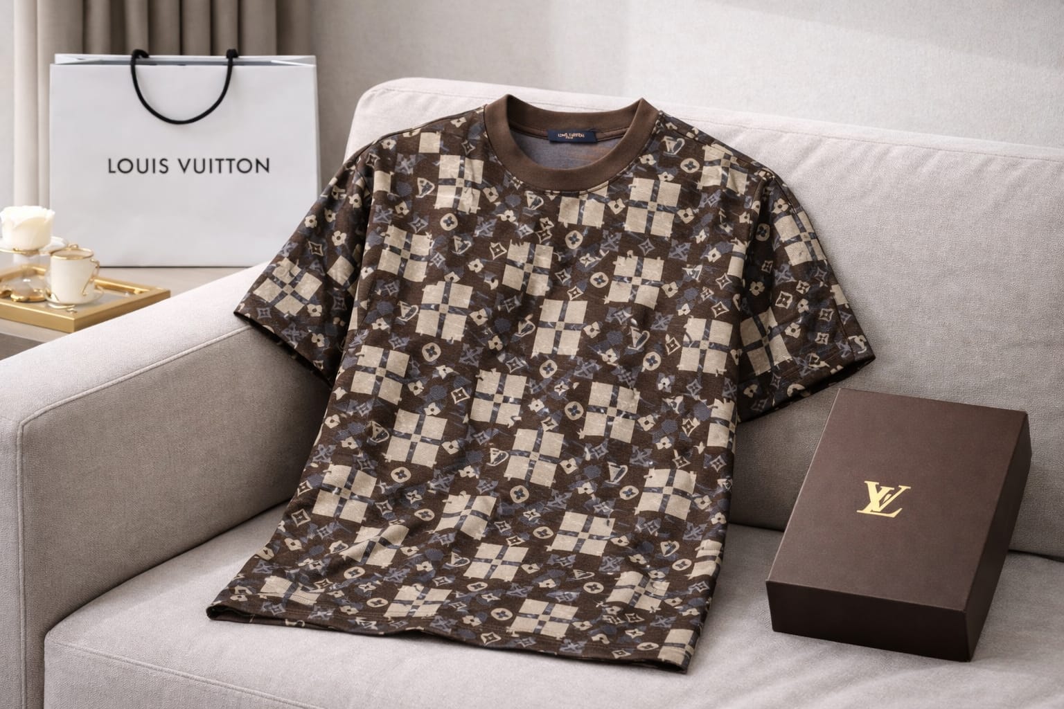Luxury Monogram Printed Premium T-Shirt Collection