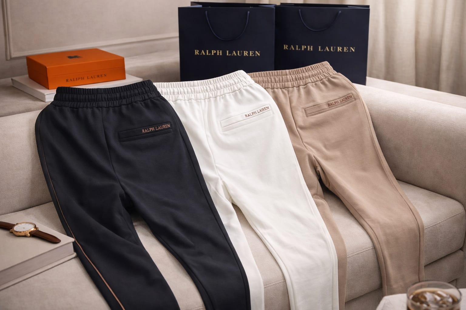 Signature Linen Luxe Track Pants