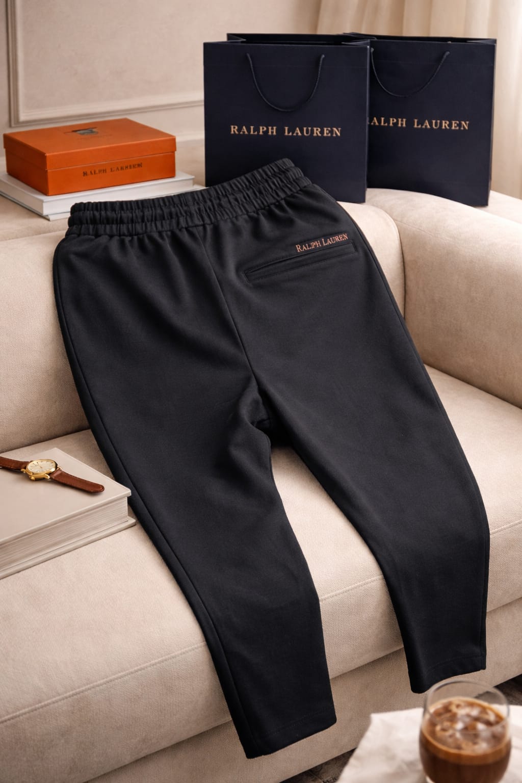 Signature Linen Luxe Track Pants