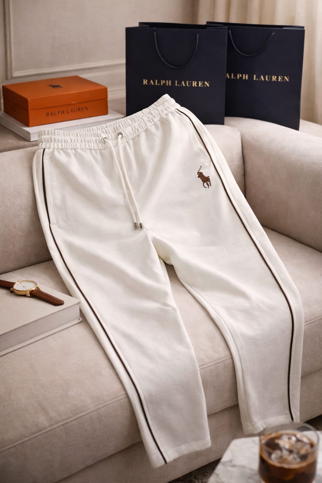 Signature Linen Luxe Track Pants