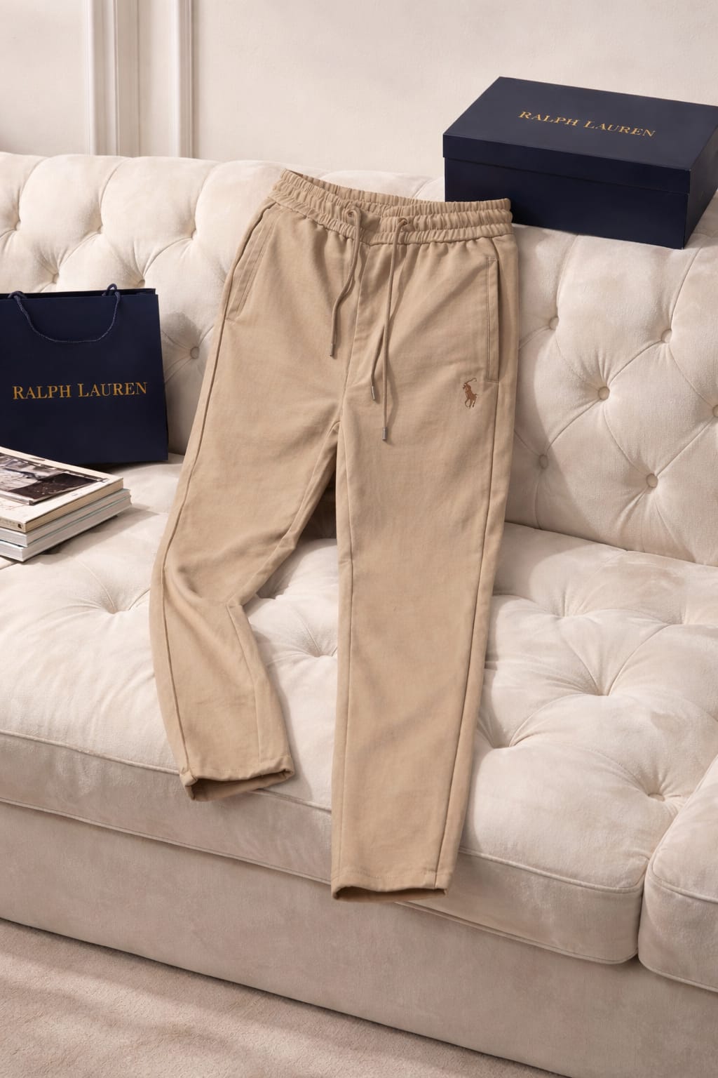 Signature Linen Luxe Track Pants
