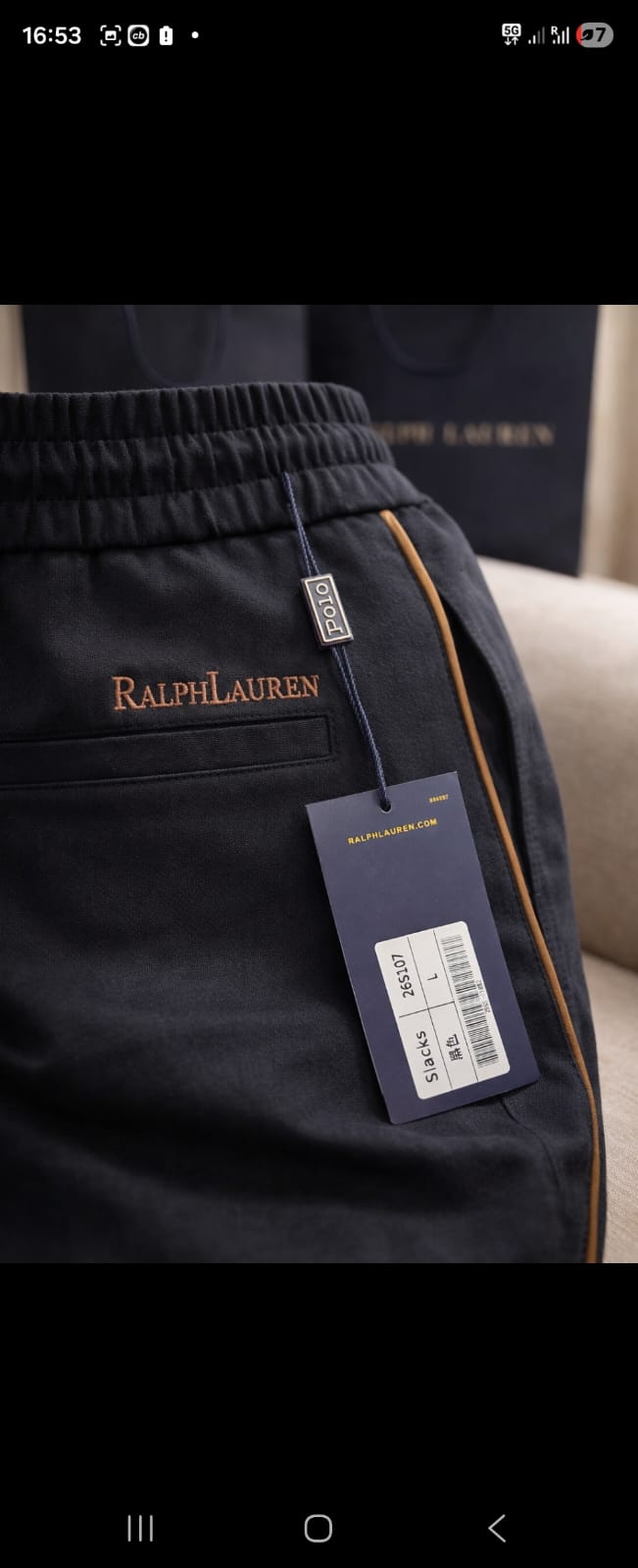 Signature Linen Luxe Track Pants
