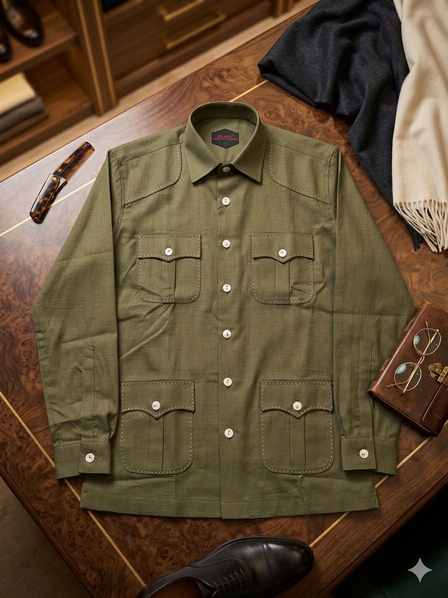 Safari Luxe Linen Hunting Shirt