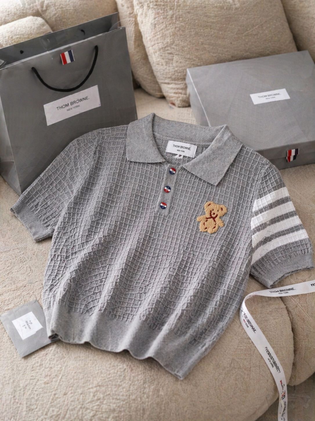 Teddy Knit Polo Tee