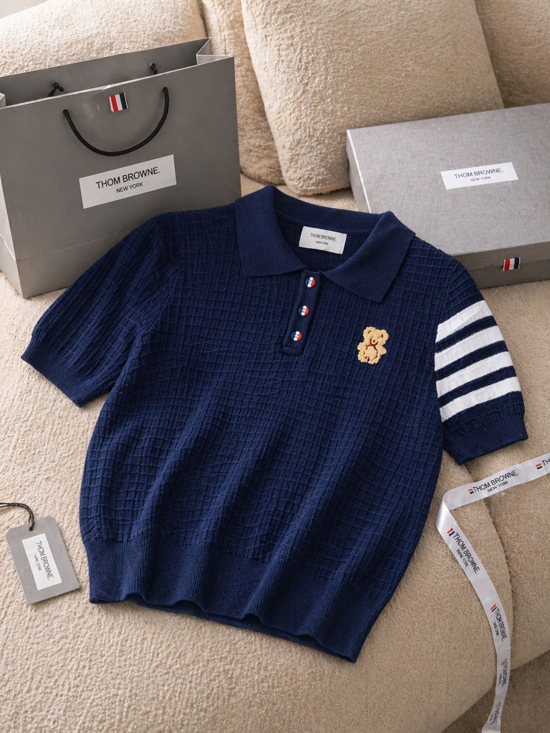 Teddy Knit Polo Tee