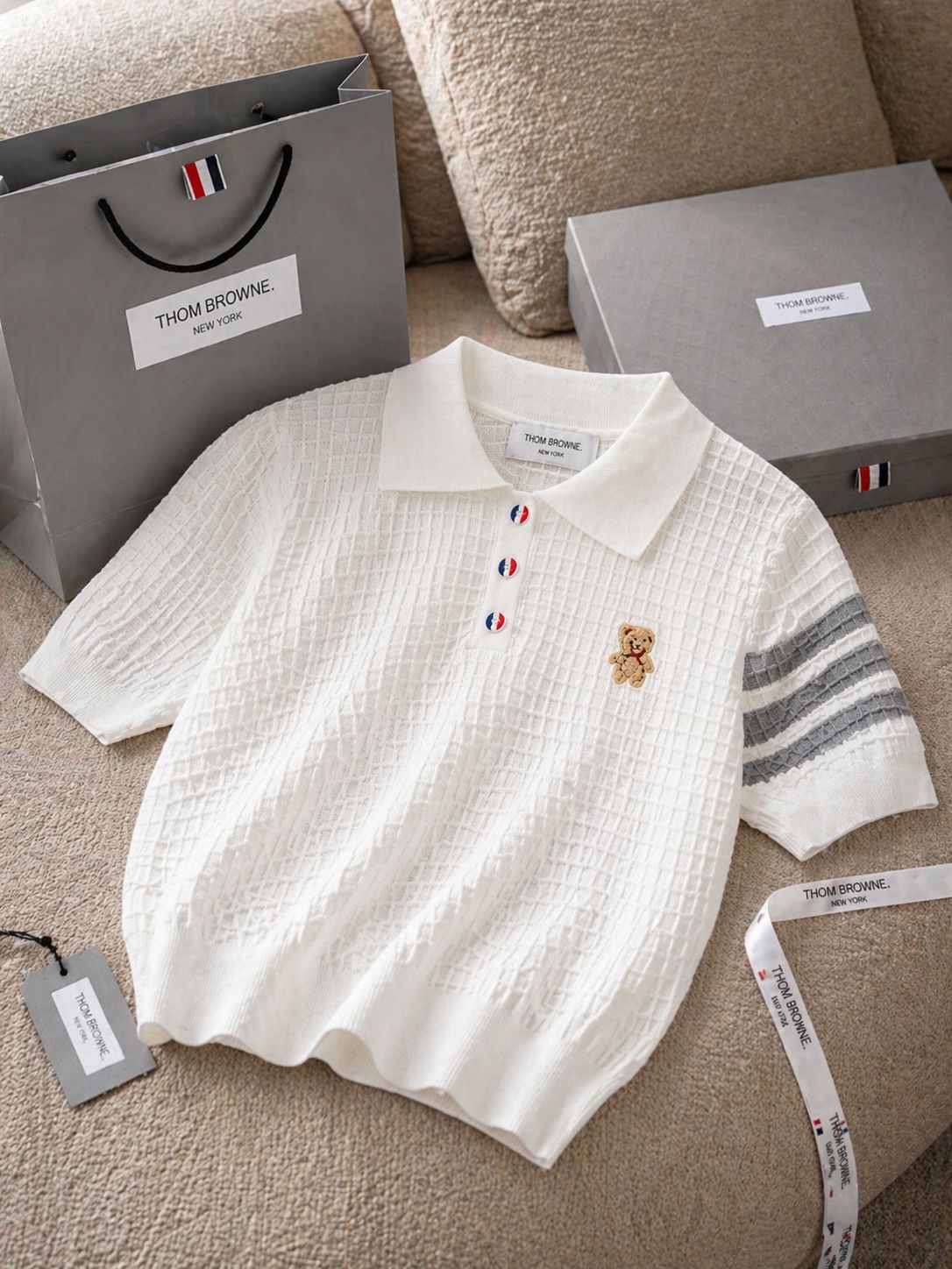 Teddy Knit Polo Tee