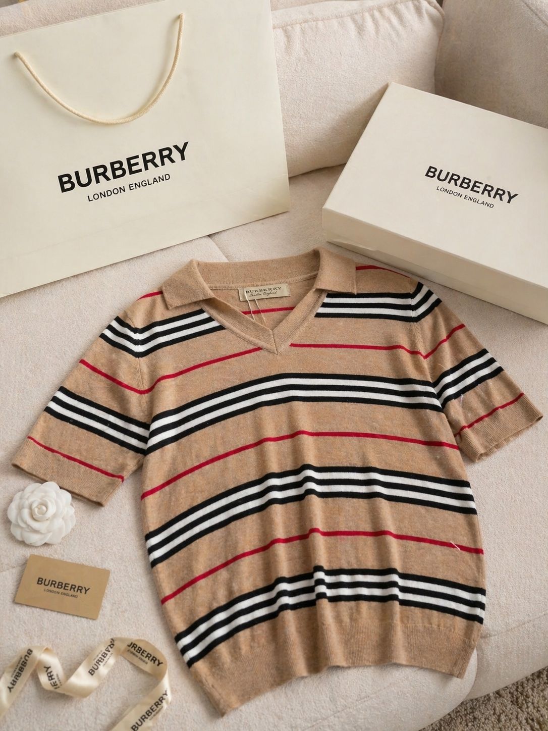 Heritage Stripe Knit Polo