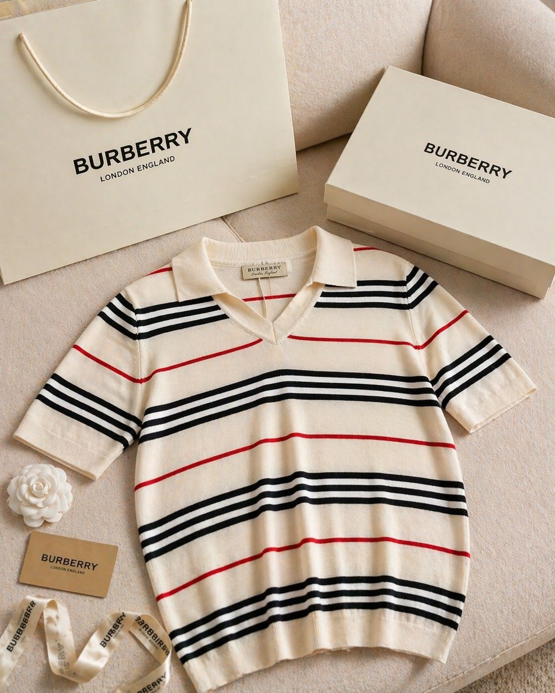 Heritage Stripe Knit Polo