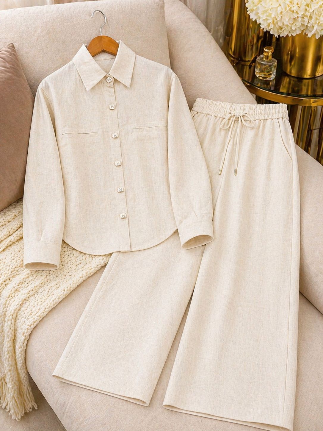 Minimal Luxe Linen Cord Set