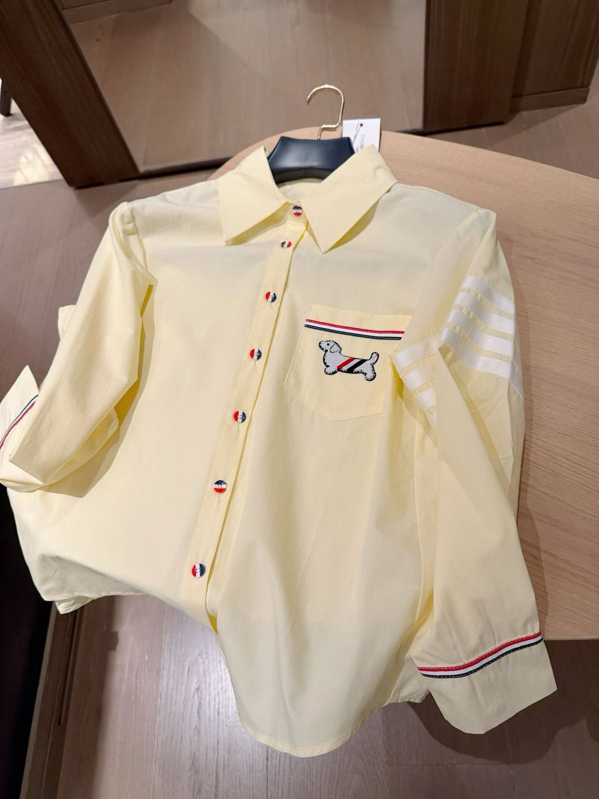 Signature Stripe Detail Premium Cotton Shirt