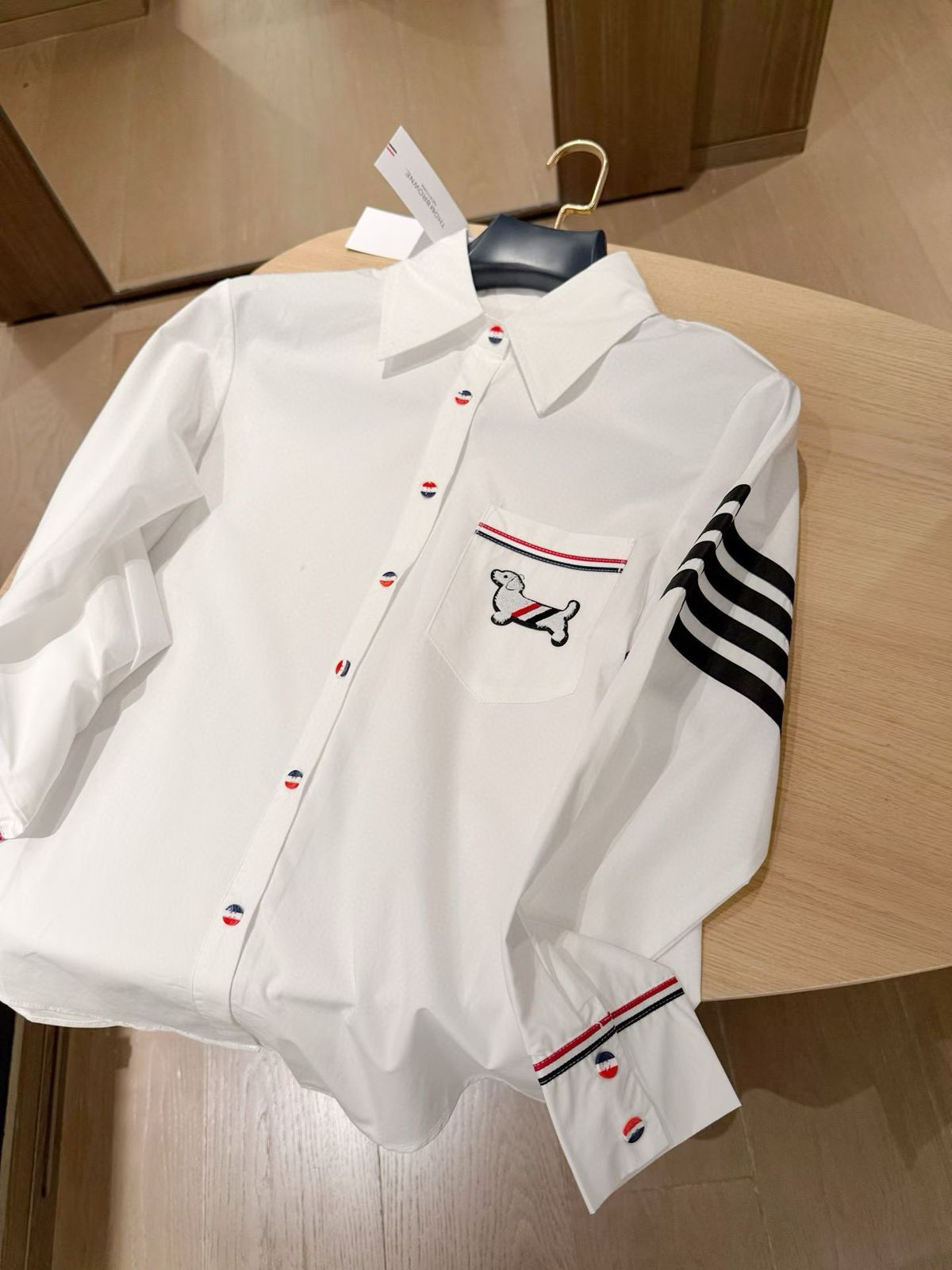 Signature Stripe Detail Premium Cotton Shirt
