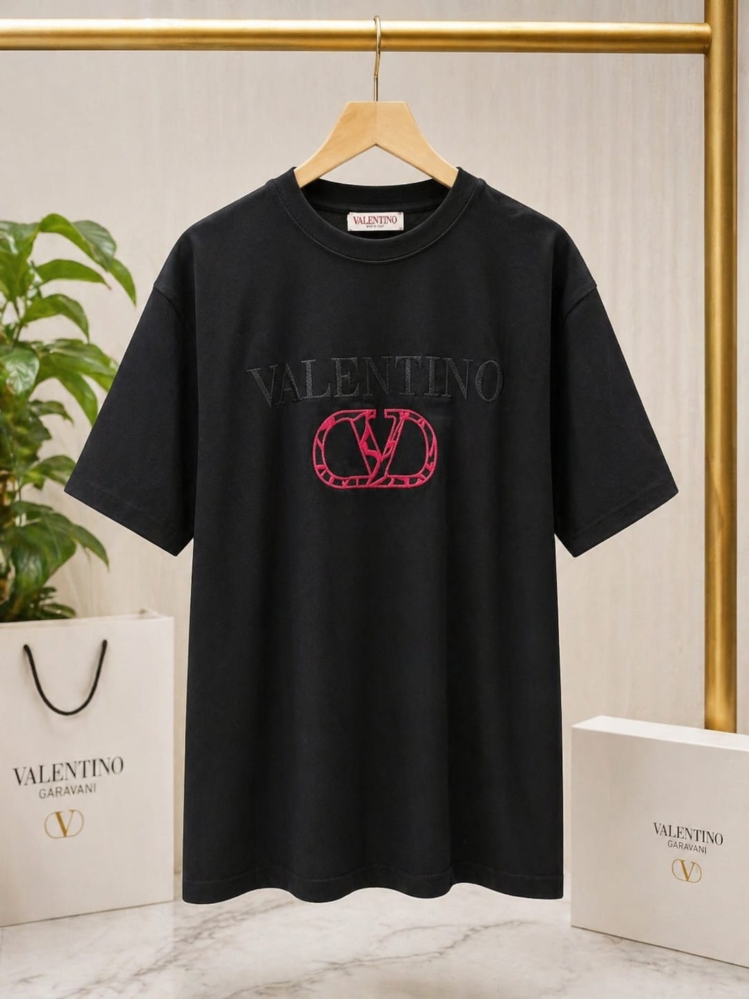 Signature Monogram Embroidered Premium Tee