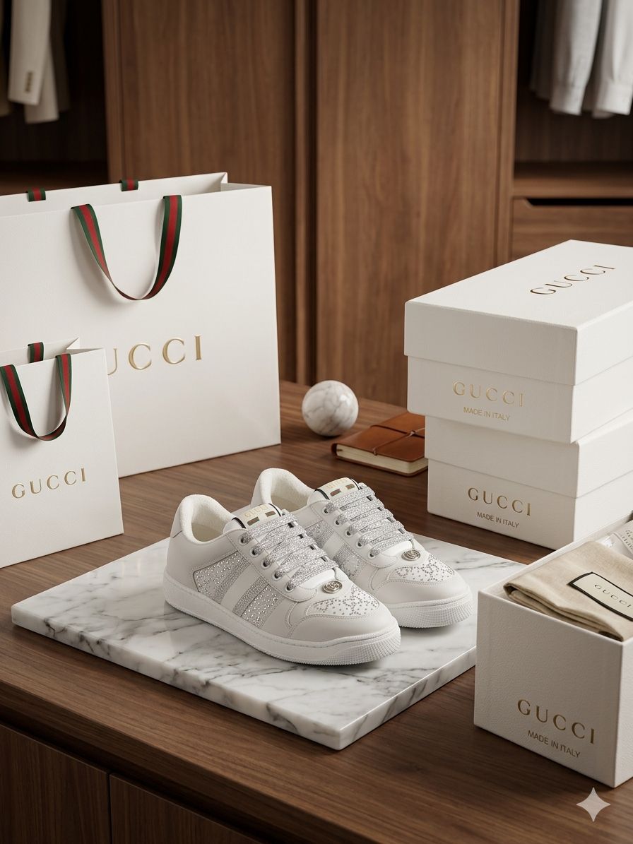Crystal Luxe Designer Sneakers
