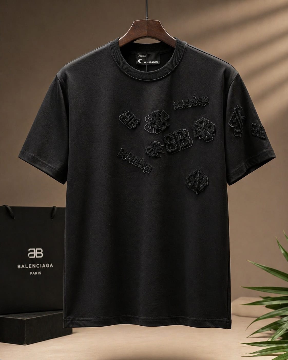 Multi Logo Embroidered Premium Street T-Shirt
