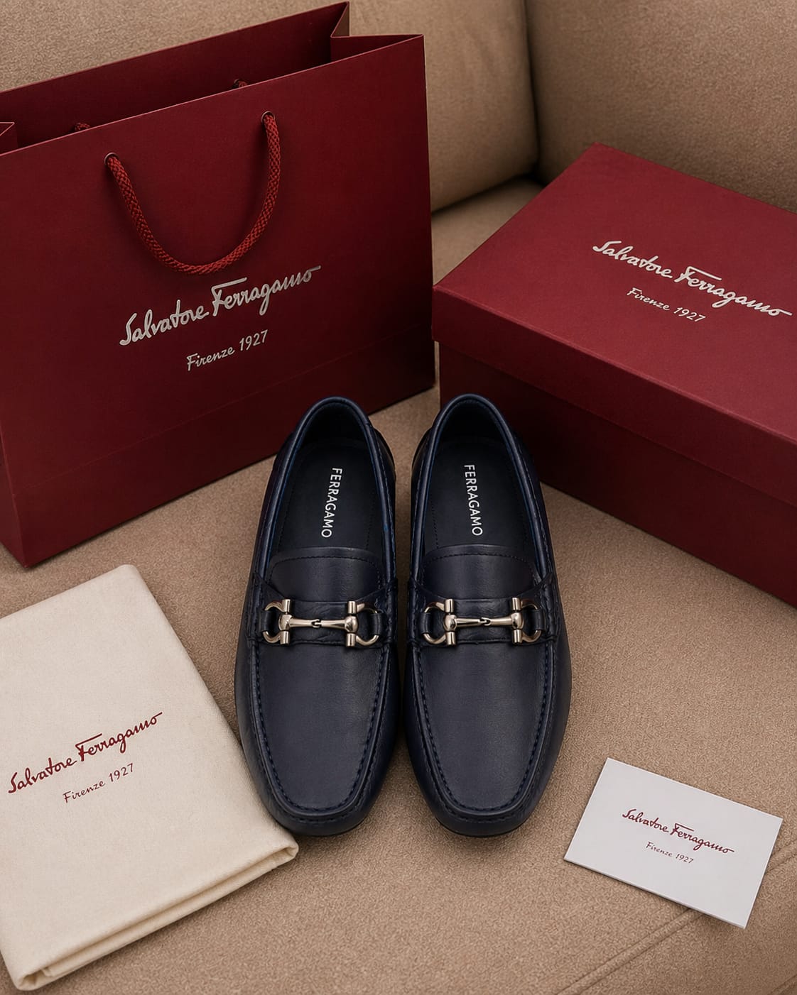 Signature Horsebit Luxe Leather Loafers