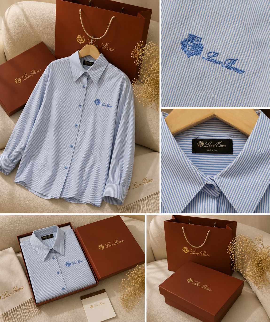 Luxe Striped Signature Linen Shirt