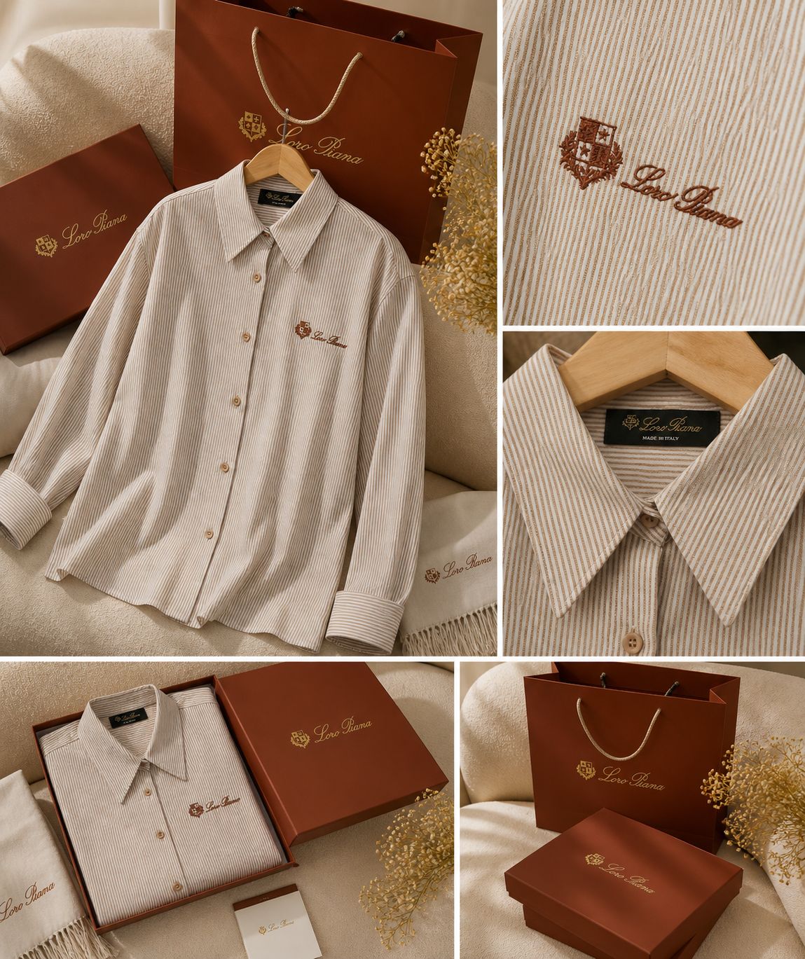Luxe Striped Signature Linen Shirt