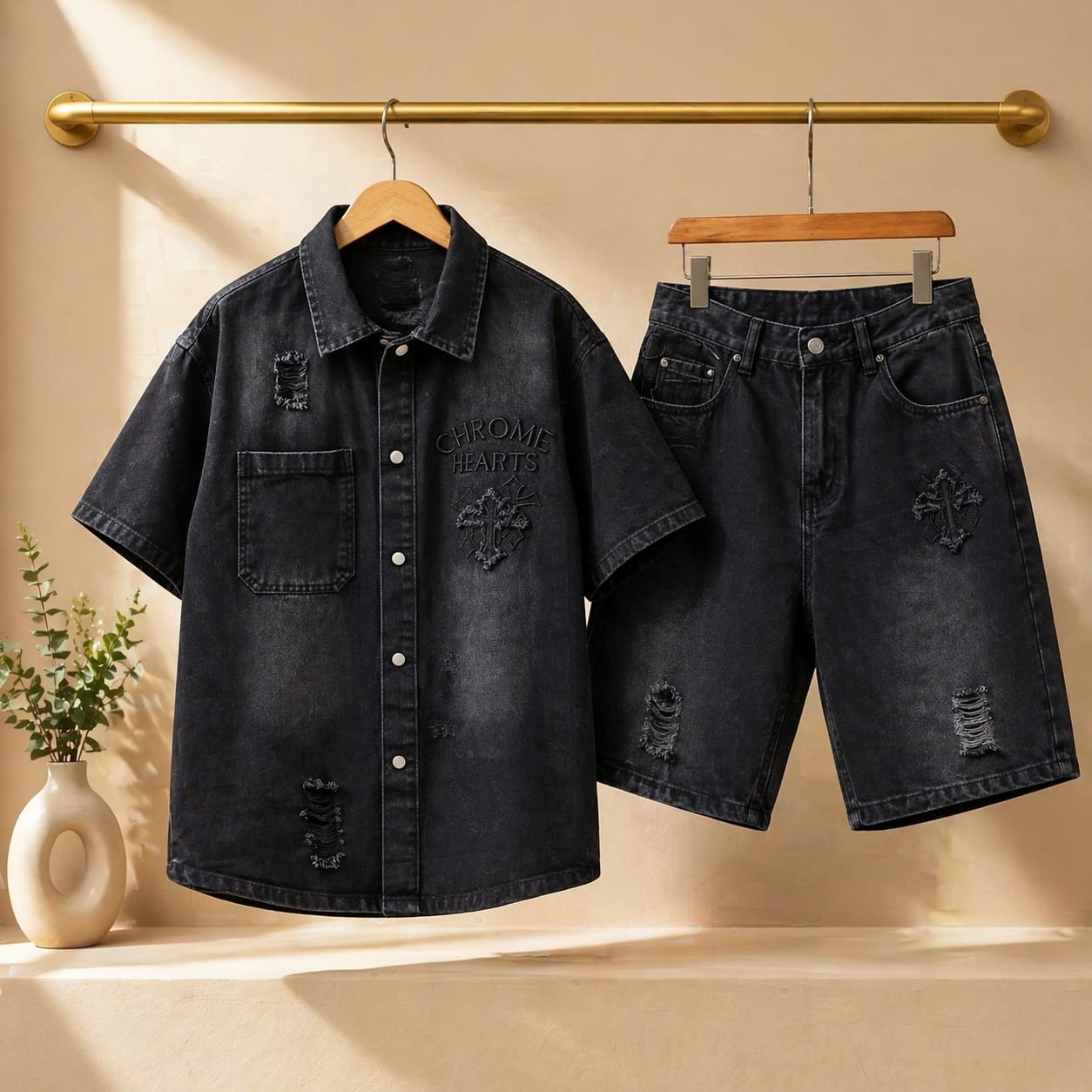 Washed Denim Cord Set – Baggy Street Edition