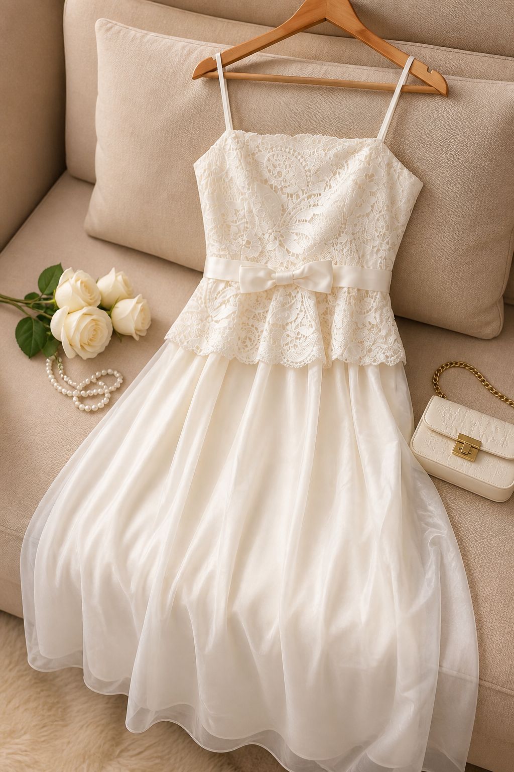 Ethereal Lace Power Net Dress