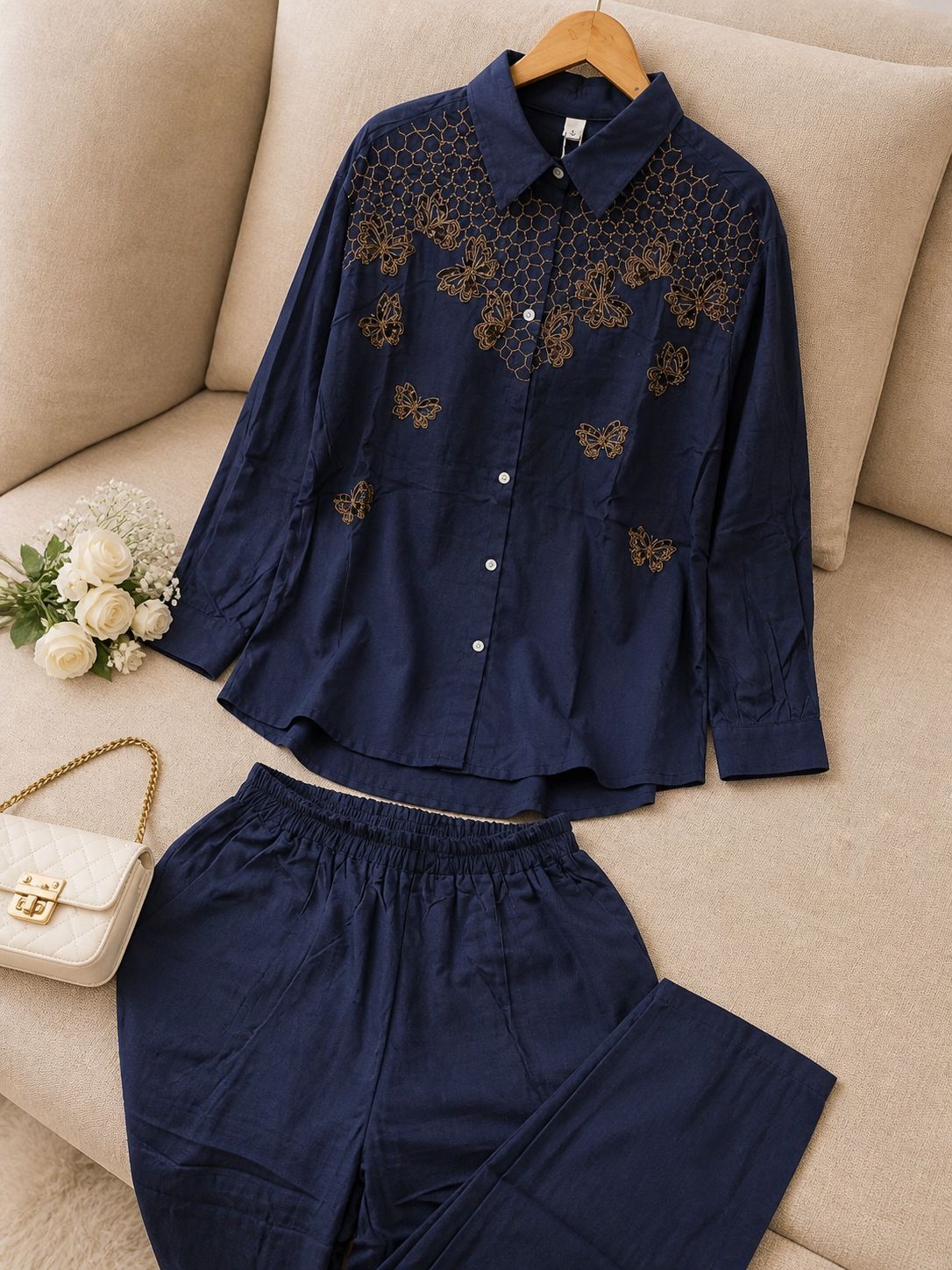 Butterfly Luxe Linen Cord Set