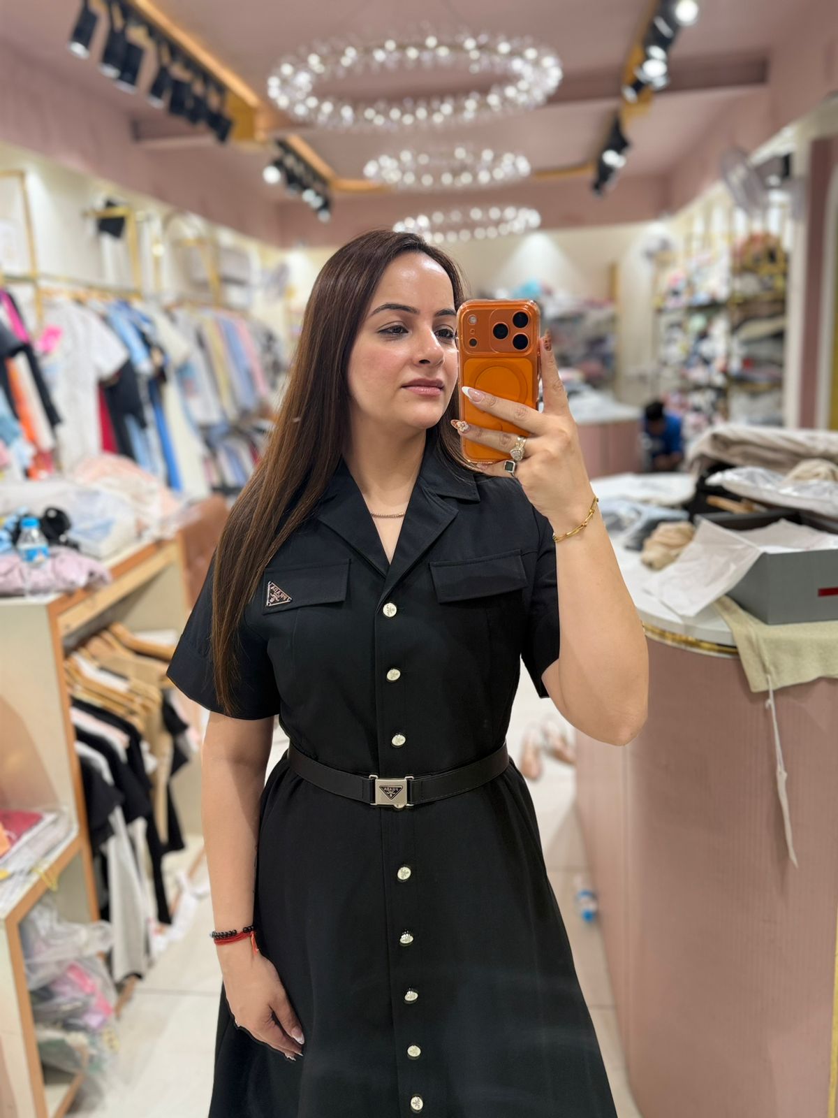 Elite Buttondown Midi Dress