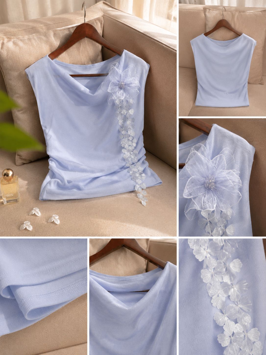 Blossom Drape Knitted Top