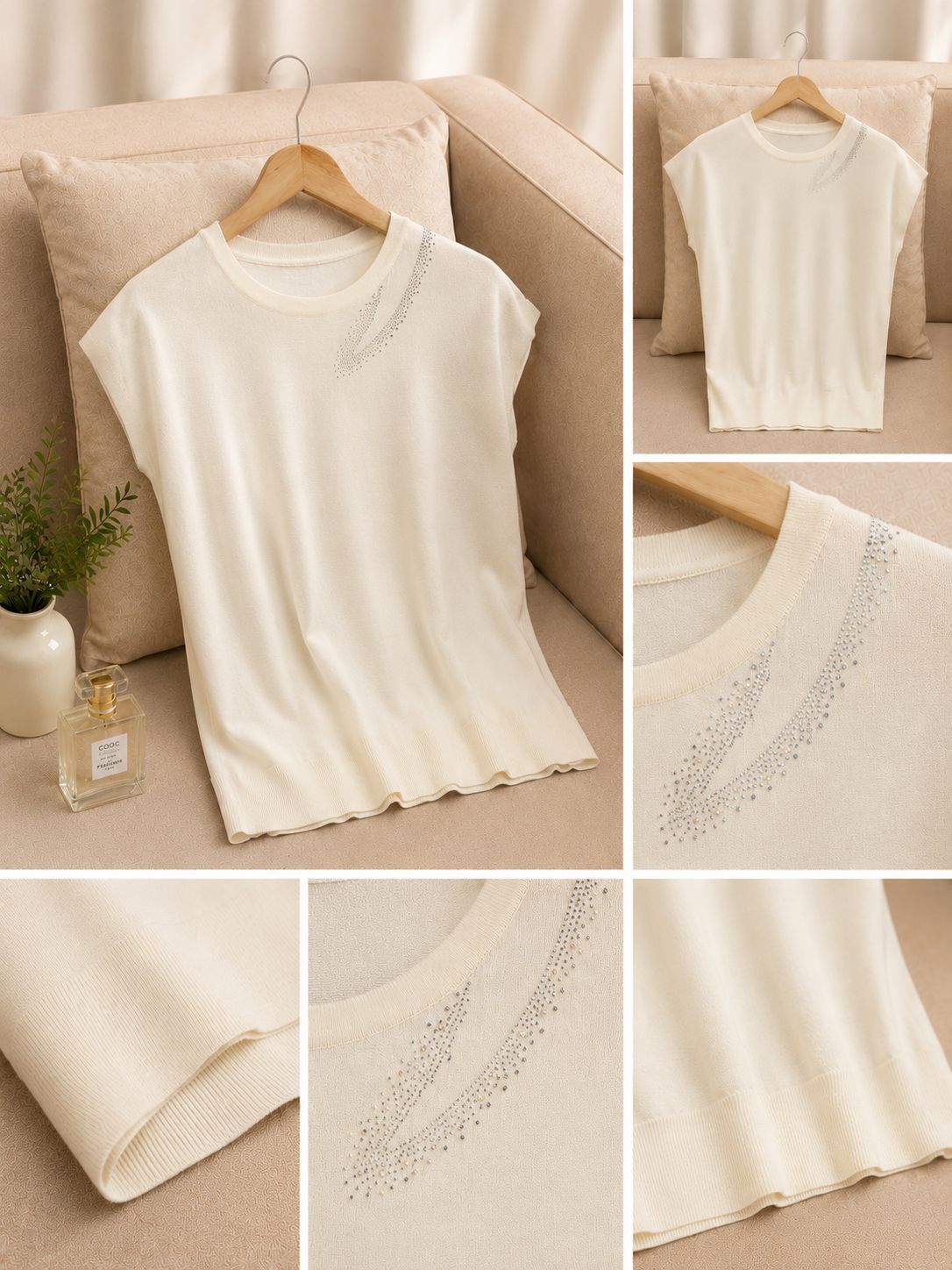 Celeste Shimmer Knitted Top