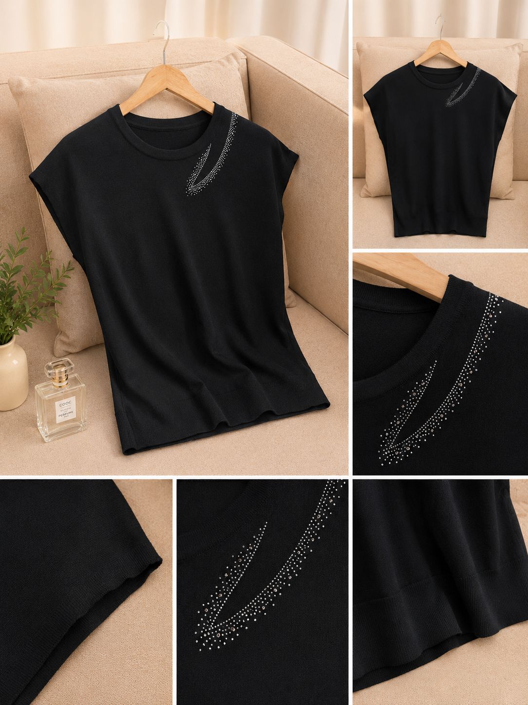 Celeste Shimmer Knitted Top