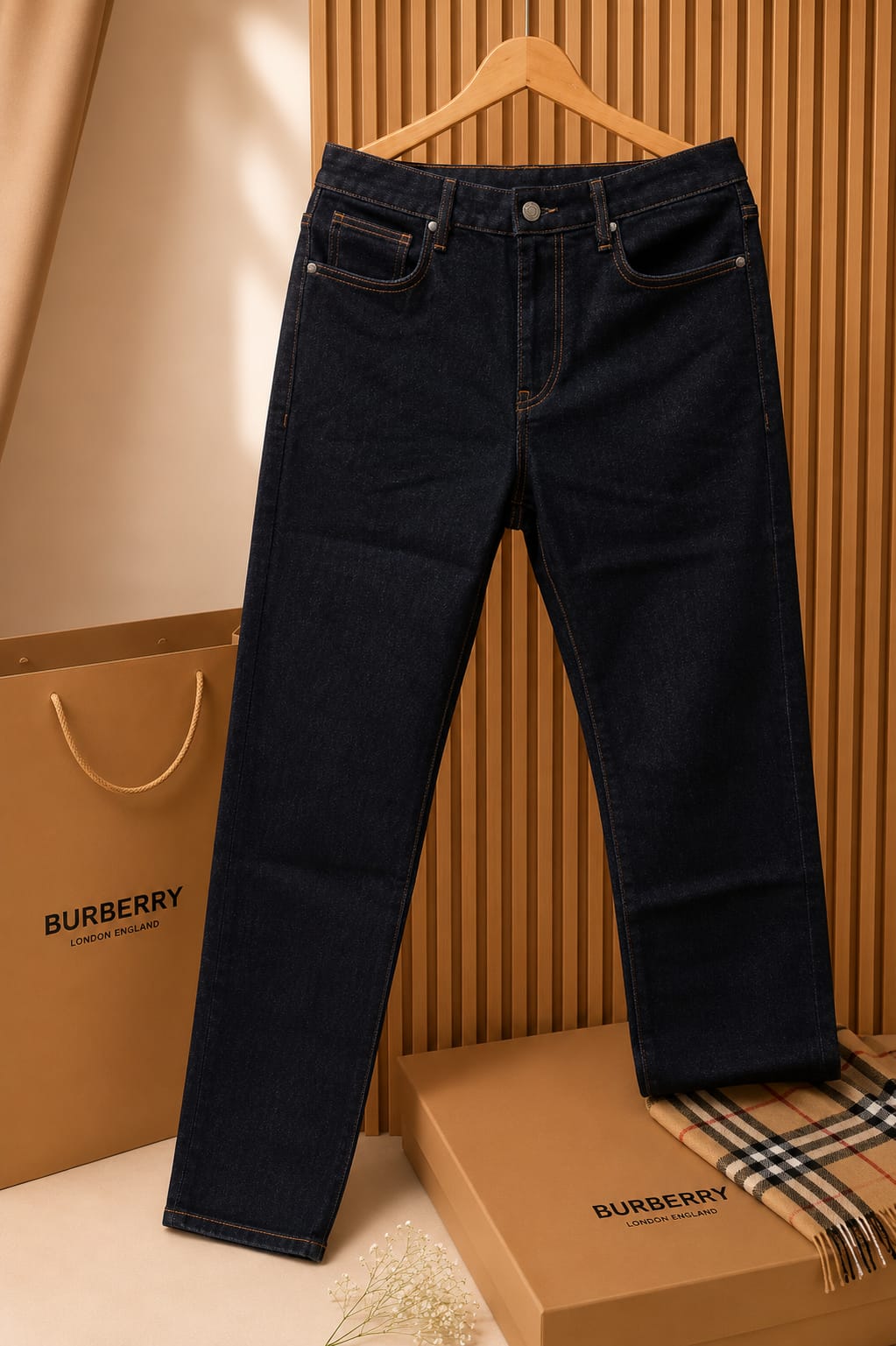 Midnight Raw Wash Relax Fit Denim (Men)
