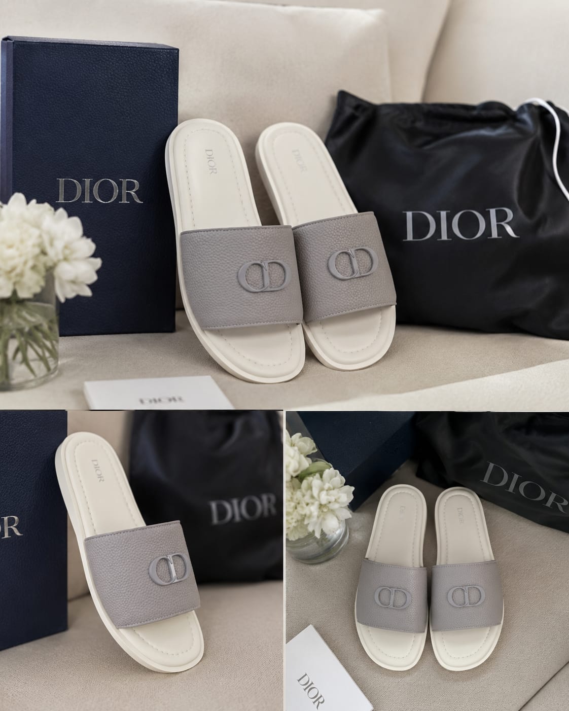Luxe Monogram Comfort Slides