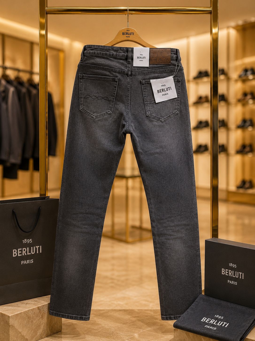 Carbon Fade Relaxed Denim (Men)