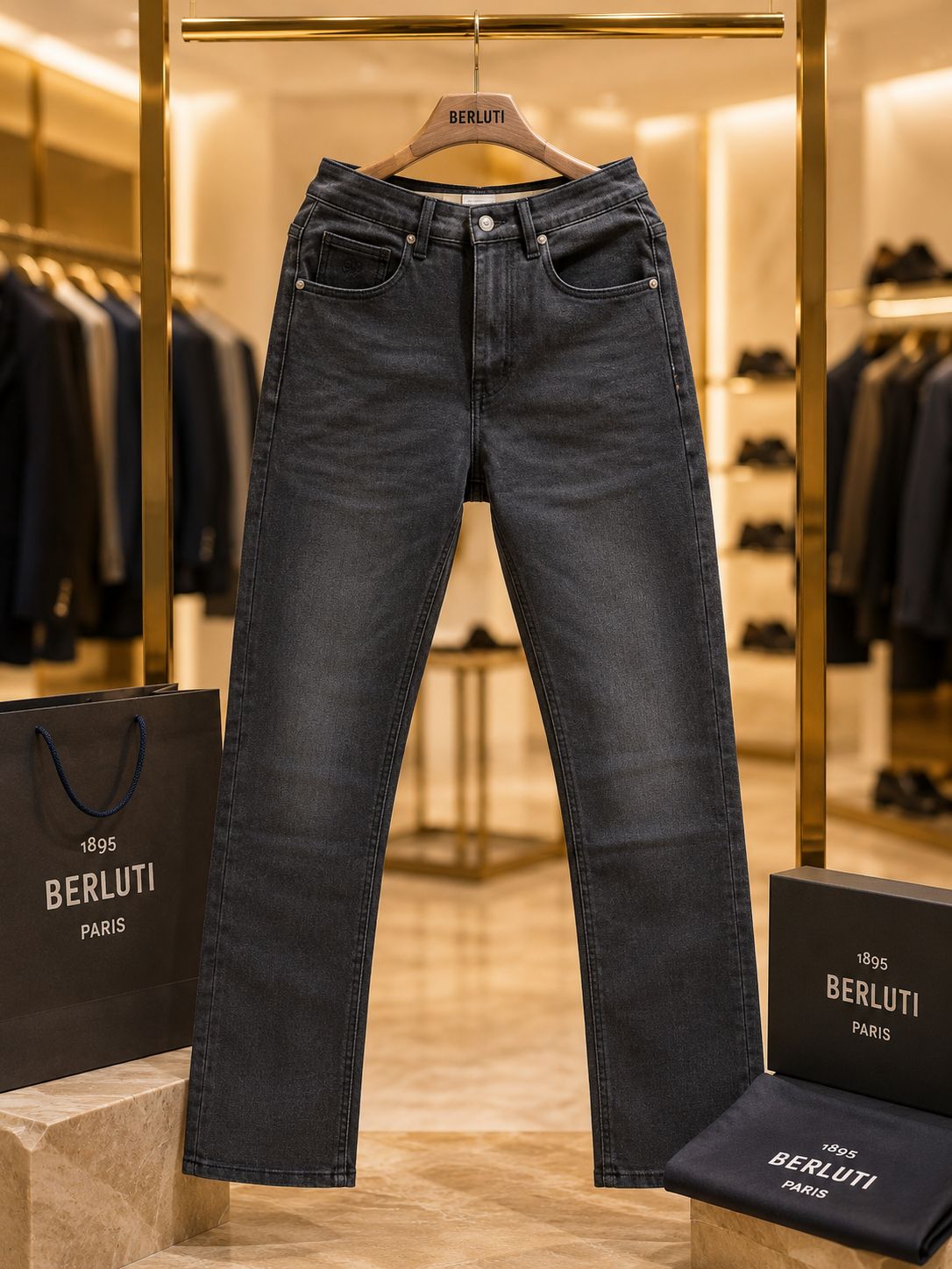 Carbon Fade Relaxed Denim (Men)