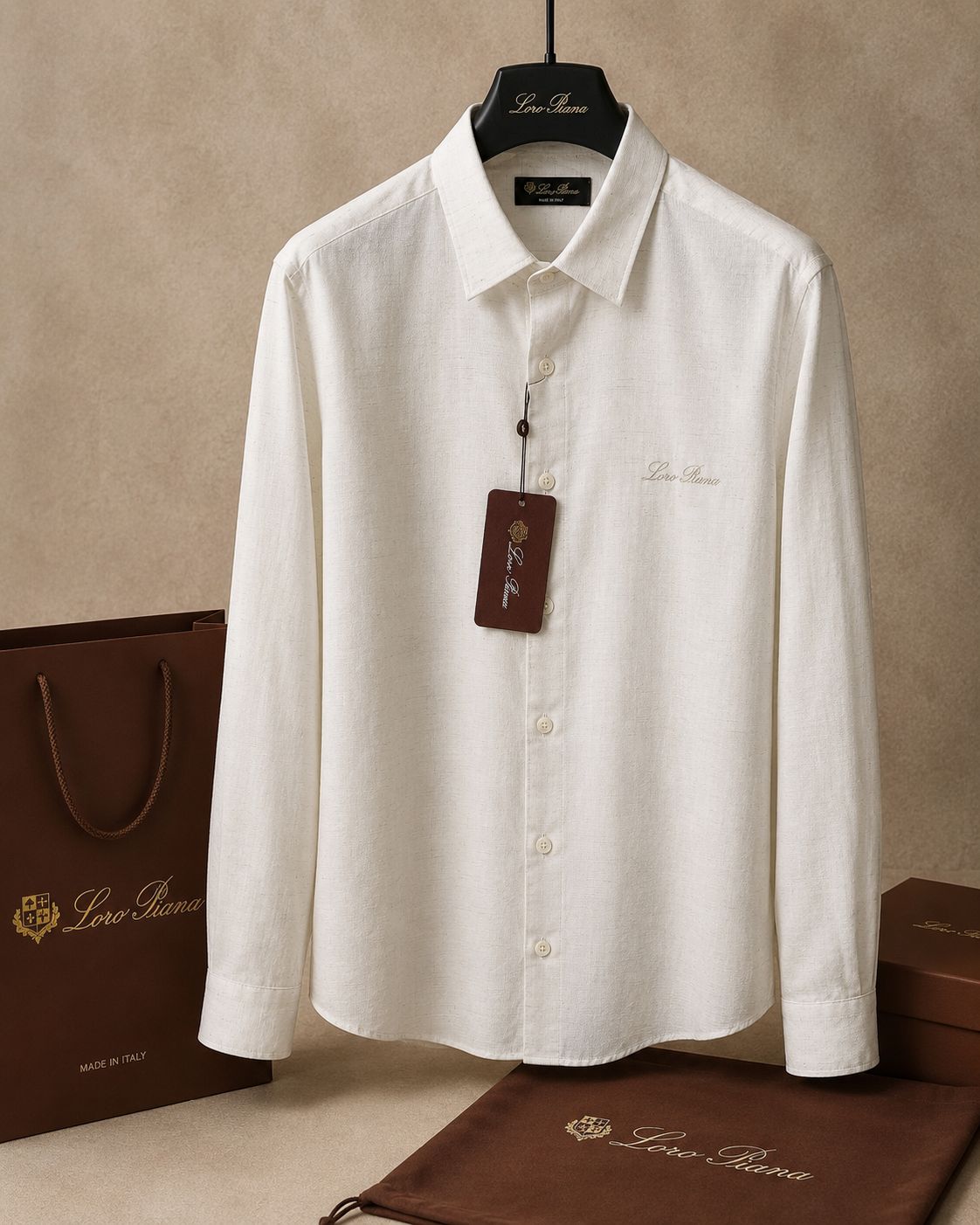Signature Linen Cotton Classic Fit Shirt (Men)