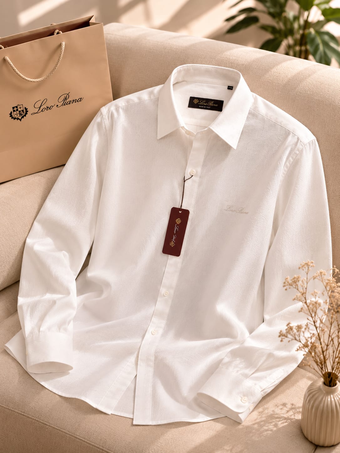 Signature Linen Cotton Classic Fit Shirt (Men)
