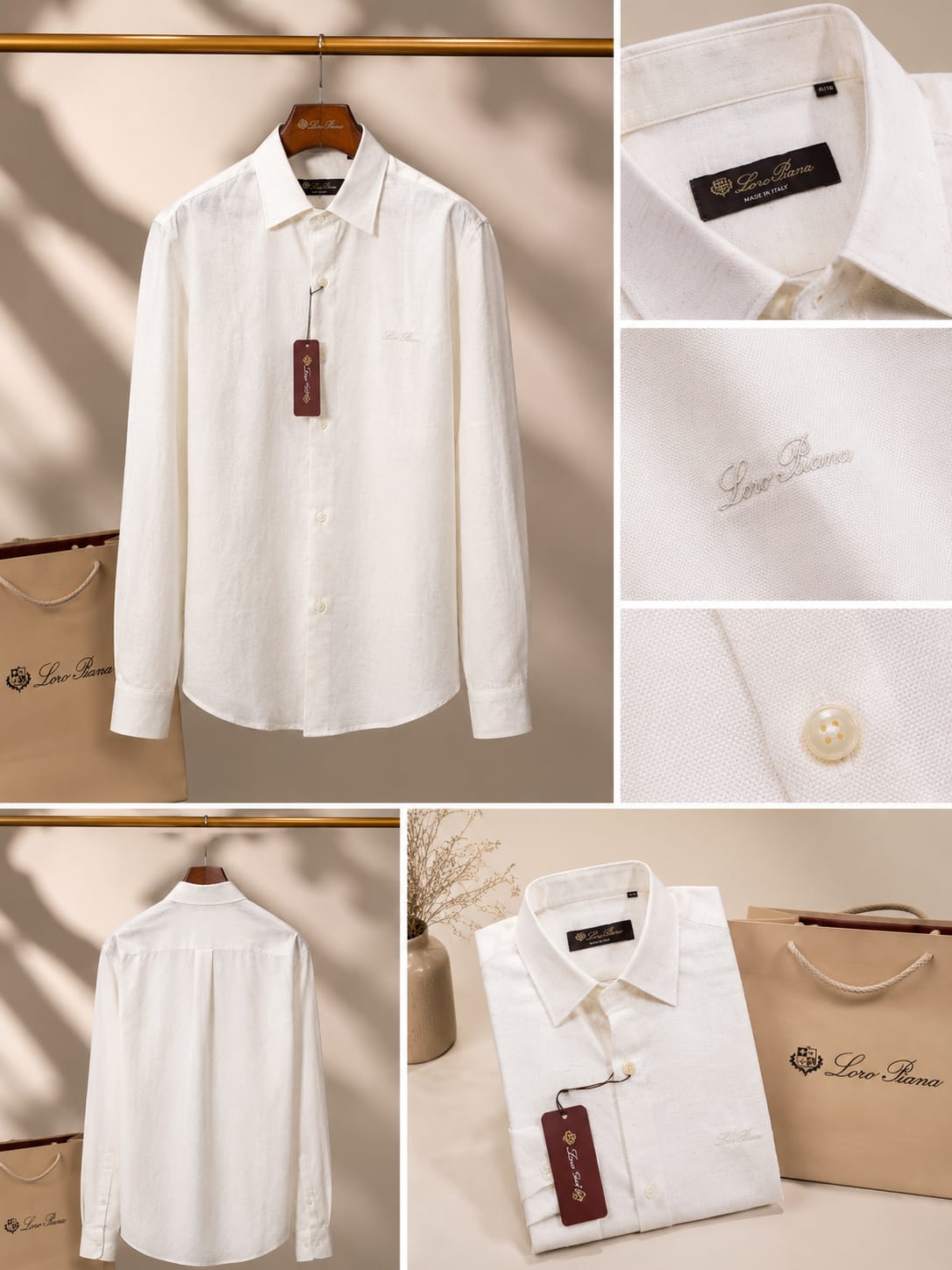 Signature Linen Cotton Classic Fit Shirt (Men)