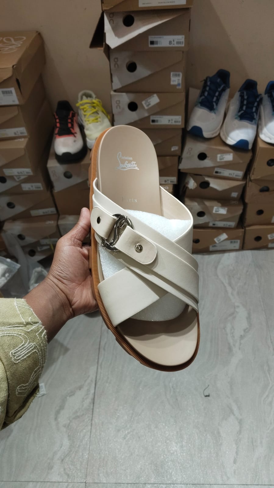 Luxe Cross-Strap Slides (Men)