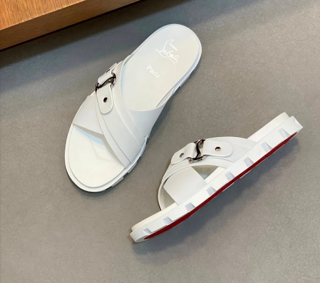 Luxe Cross-Strap Slides (Men)