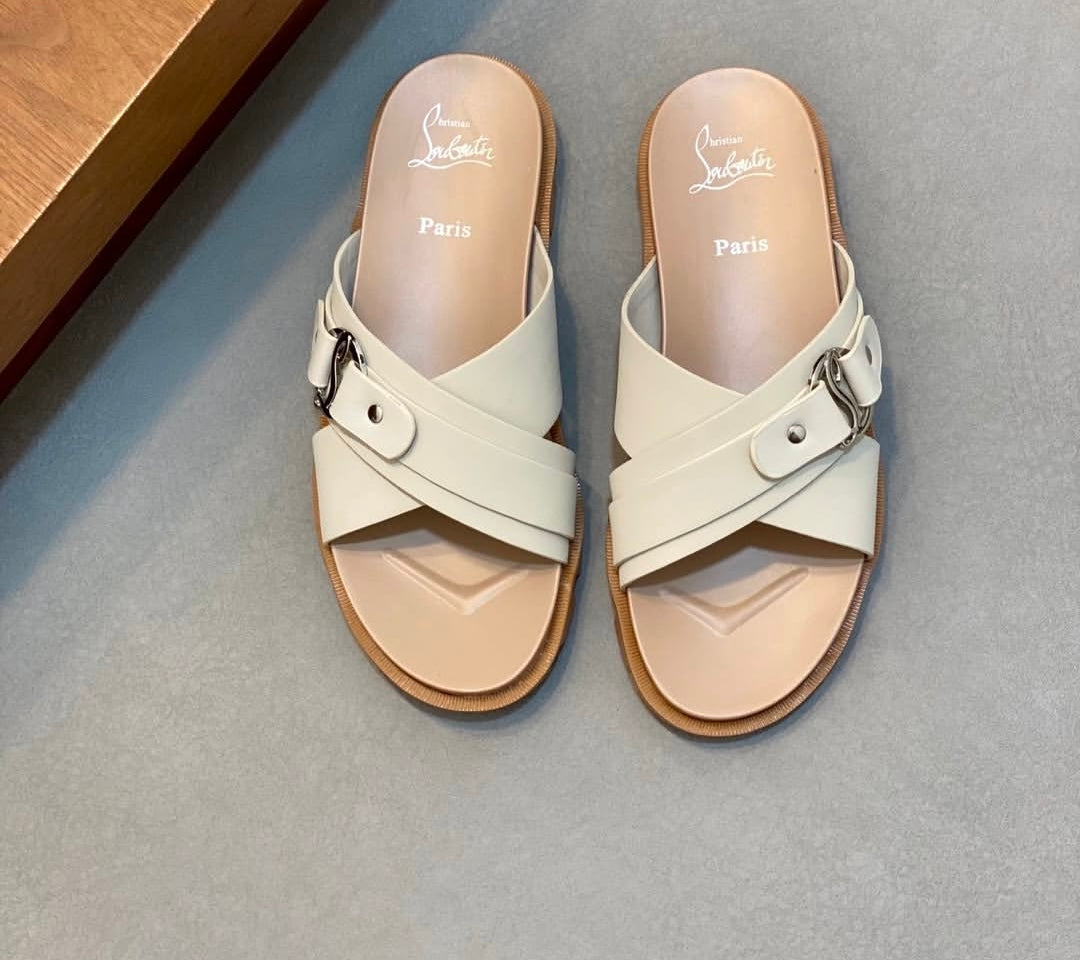 Luxe Cross-Strap Slides (Men)