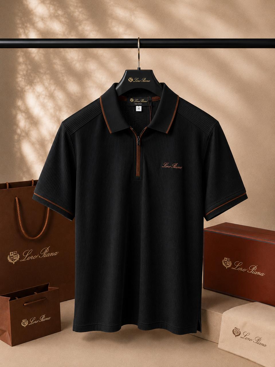Luxe Air Knit Polo Tee (Men)