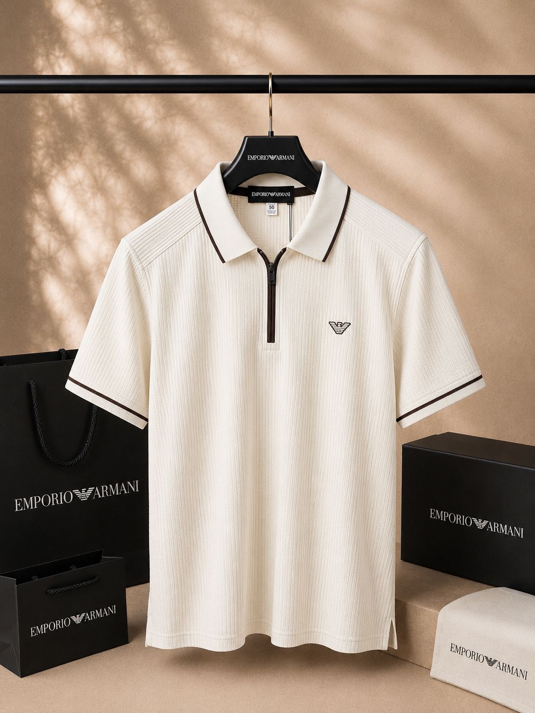 Elite Texture Zip Polo (Men)